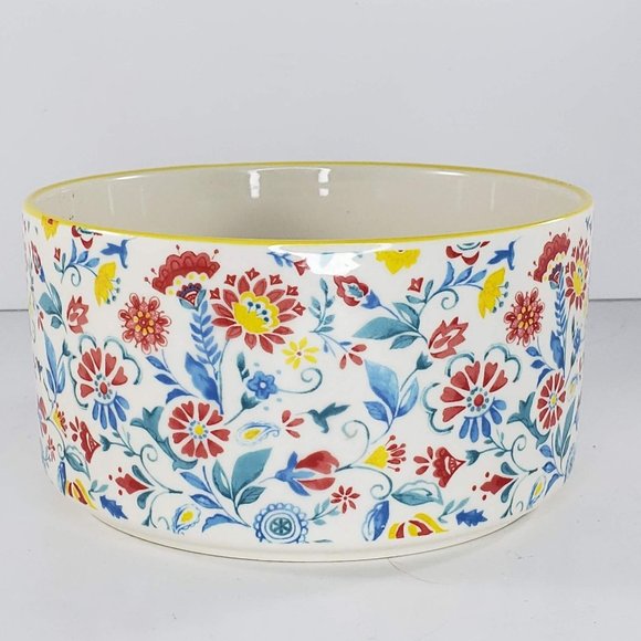 Pioneer Woman Mazie Round Bowl Ceramic Flower Floral 6" - Picture 3 of 7